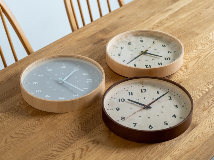 森のすくすくクロック MORINO SUKUSUKU CLOCK CH-081RD/OR/GR【INTERZERO】インターゼロ　各色