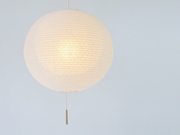 1灯和紙レトロペンダントランプ 2重提灯