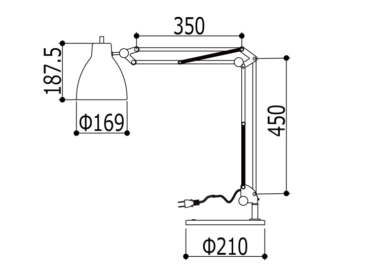 ビスレー デスクランプ BISLEY DESKLAMP デスクライト【SWAN】スワン電器