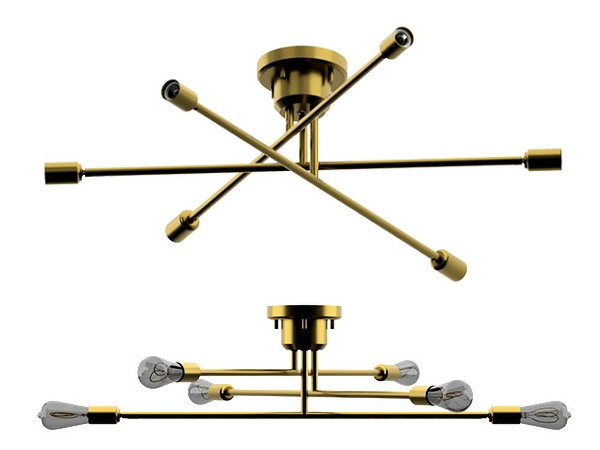 CYMRIC BRASS キムリック ブラス 6灯 シーリングライト【TIC】