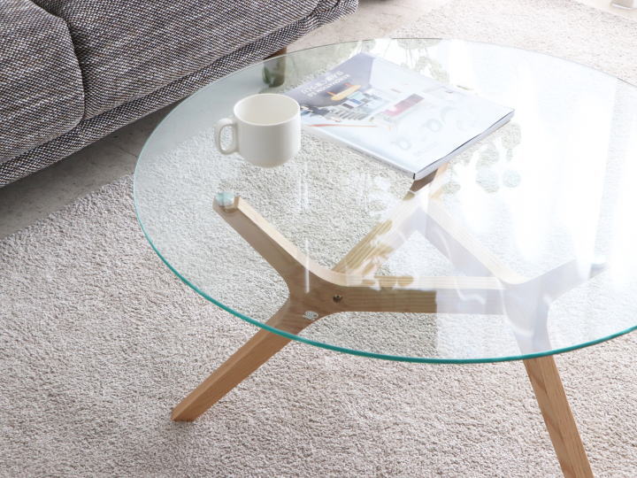 ガラステーブル アモール AMOR センターテーブル