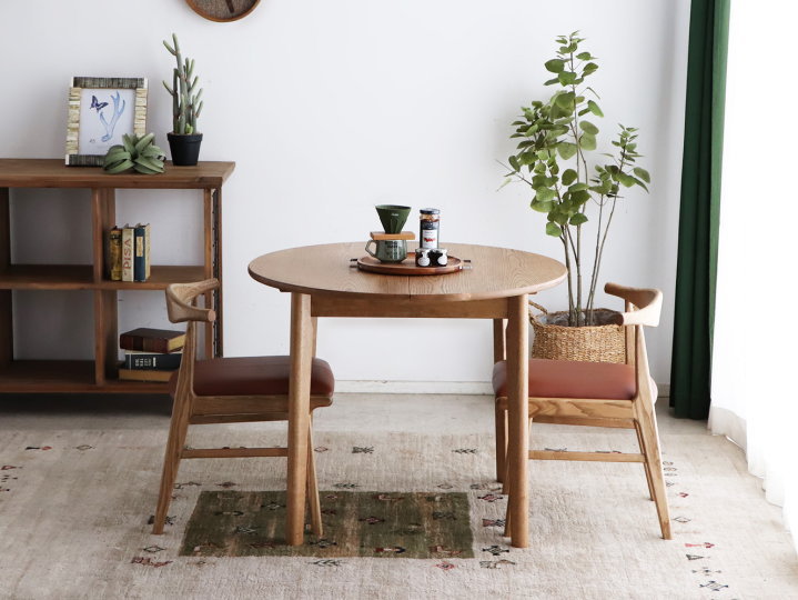 アルグ90 円形伸張 ダイニングテーブル ARGU90 DINING TABLE