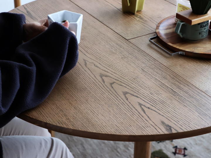 アルグ90 円形伸張 ダイニングテーブル ARGU90 DINING TABLE