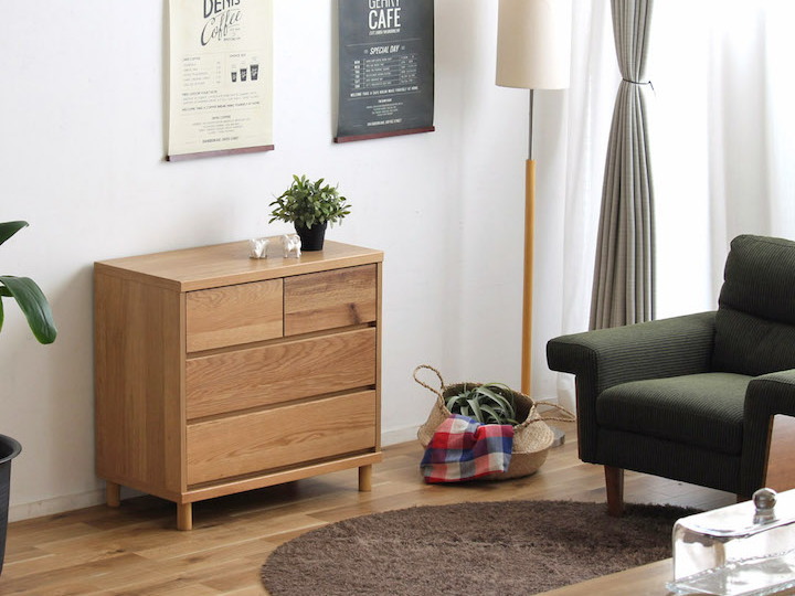 ハウタ チェスト75cm 脚付き 【準完成品】 HAUTA CHEST 110