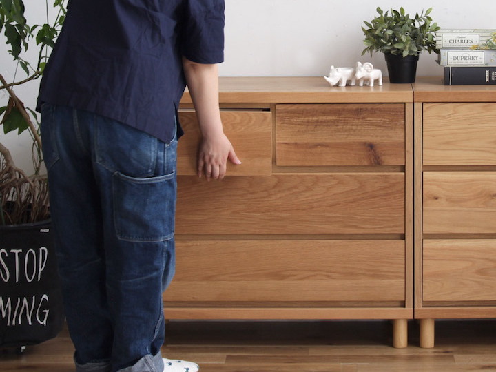 ハウタ チェスト75cm 脚付き 【準完成品】 HAUTA CHEST 110