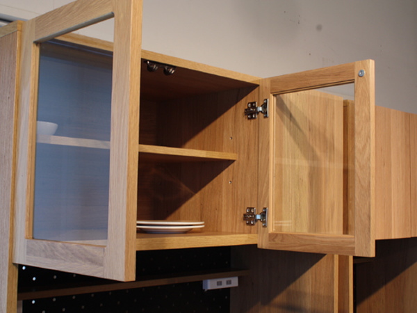 完成品 OKUTA（オクタ）105cm幅ナチュラルダイニングボード・食器棚