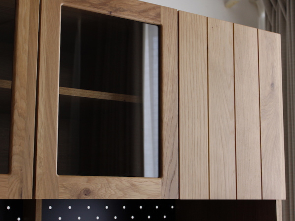 完成品 OKUTA（オクタ）105cm幅ナチュラルダイニングボード・食器棚