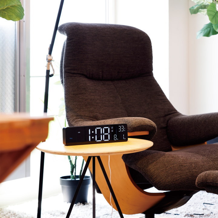 LED Wi-Fiクロックブエノ LED CLOCK BUENO 置き掛け兼用 SLW426 SLOWER（スロウワー）