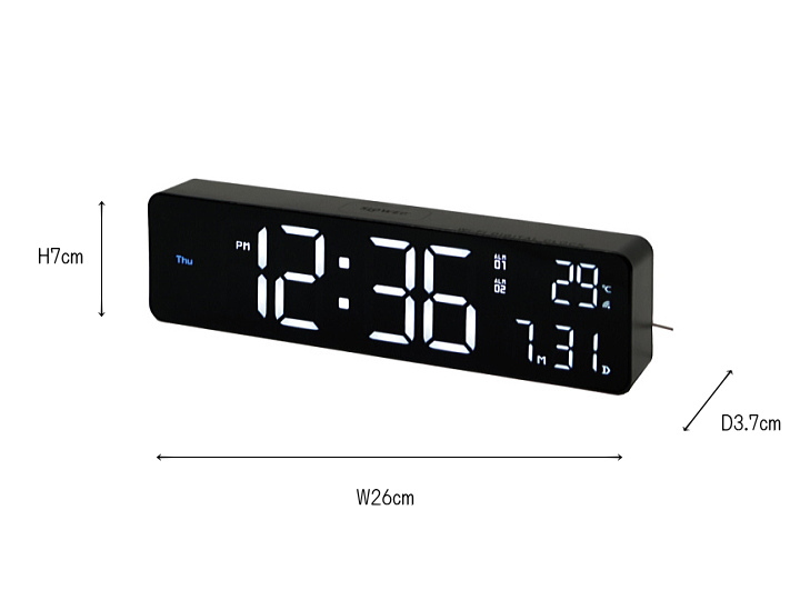 LED Wi-Fiクロックブエノ LED CLOCK BUENO 置き掛け兼用 SLW426 SLOWER（スロウワー）