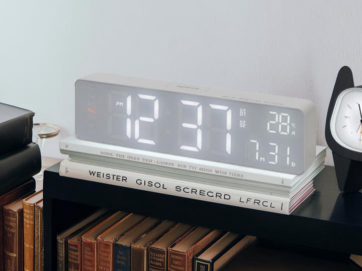 LED Wi-Fiクロックブエノ LED CLOCK BUENO 置き掛け兼用 SLW426 SLOWER（スロウワー）