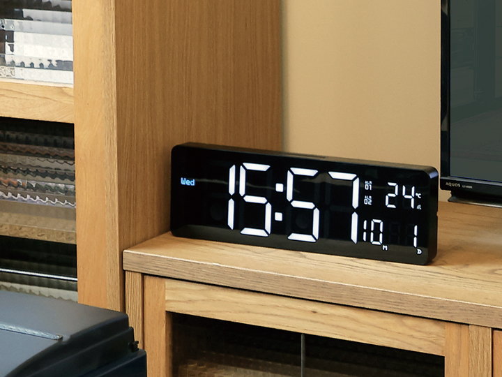 LED Wi-Fiクロックカミーノ  LED CLOCK CAMINO 置き掛け兼用 SLW428 SLOWER（スロウワー）