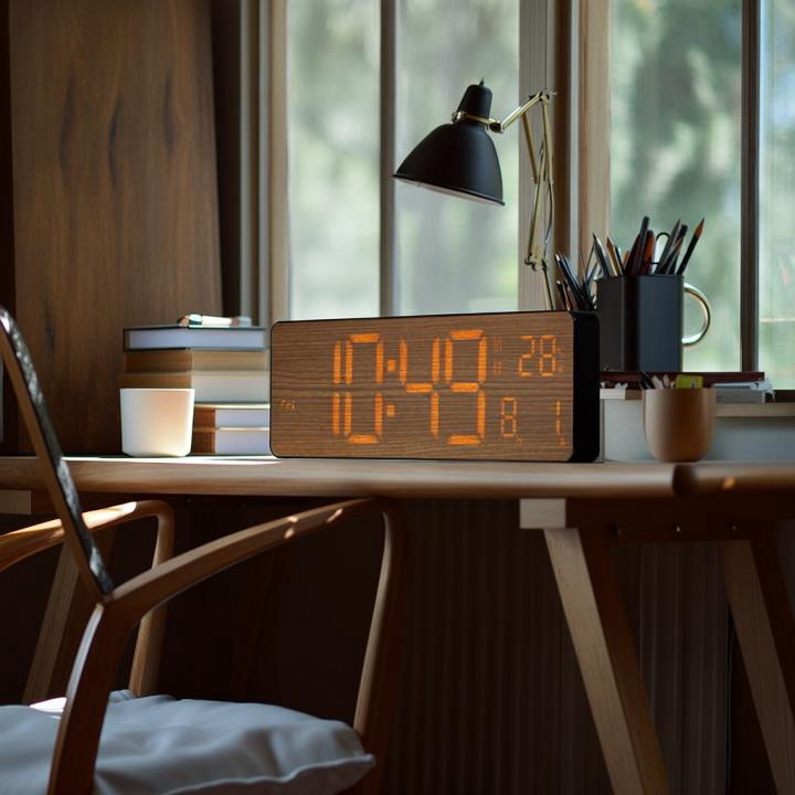 LED Wi-Fiクロックカミーノ  LED CLOCK CAMINO 置き掛け兼用 SLW428 SLOWER（スロウワー）