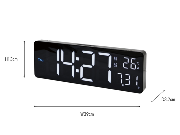 LED Wi-Fiクロックカミーノ LED CLOCK CAMINO 置き掛け兼用 SLW428 SLOWER（スロウワー）