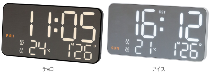 LED クロック シエロ LED CLOCK CIELO　置き掛け兼用 SLW366 SLOWER（スロウワー）