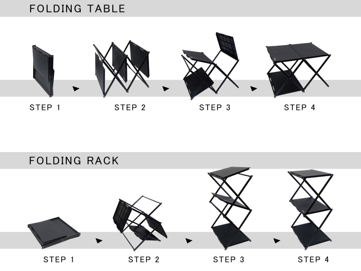 フォールディングテーブルラック コンロッド FORDING TABLE RACK CONRD 【SLOWER】スロウワー