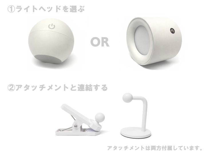 クリップランプ テーブルライト LED パワー グロー  LED POWER GLOW  SLW452 SLOWER（スロウワー）