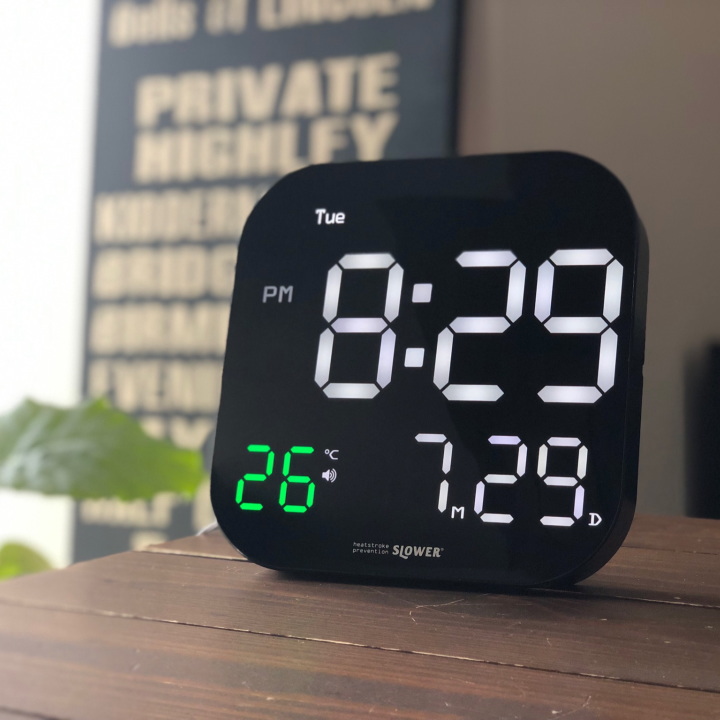 LED サーモアラートクロック ティエラ TIERRA THERMO ALERT CLOCK SLW415 【スロウワー】 SLOWER