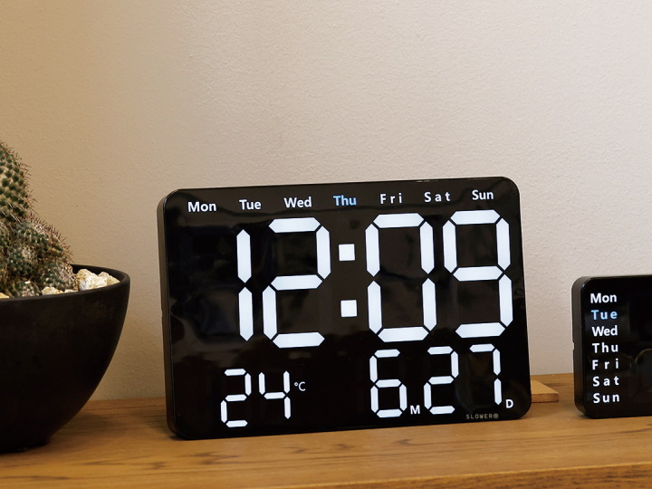 LED クロック ビエント LED CLOCK VIENTO 置き掛け兼用 SLW368 SLOWER(スロウワー)