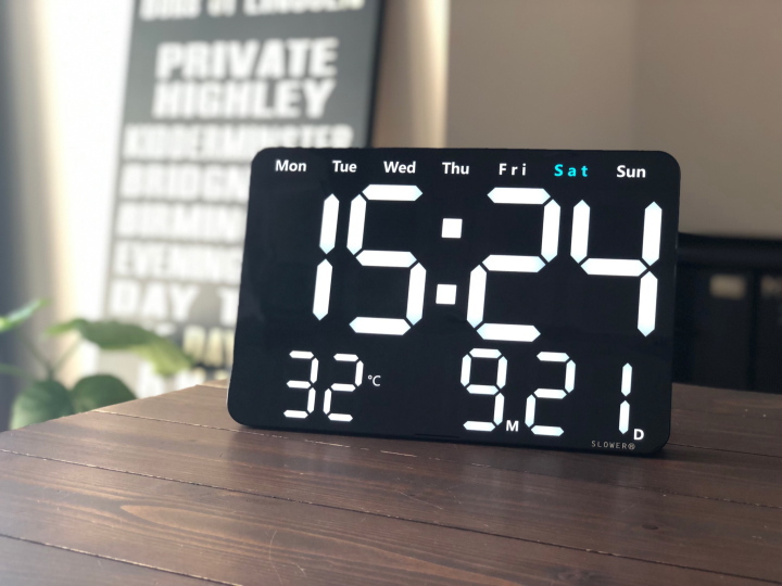 LED クロック ビエント LED CLOCK VIENTO 置き掛け兼用 SLW368 SLOWER(スロウワー)