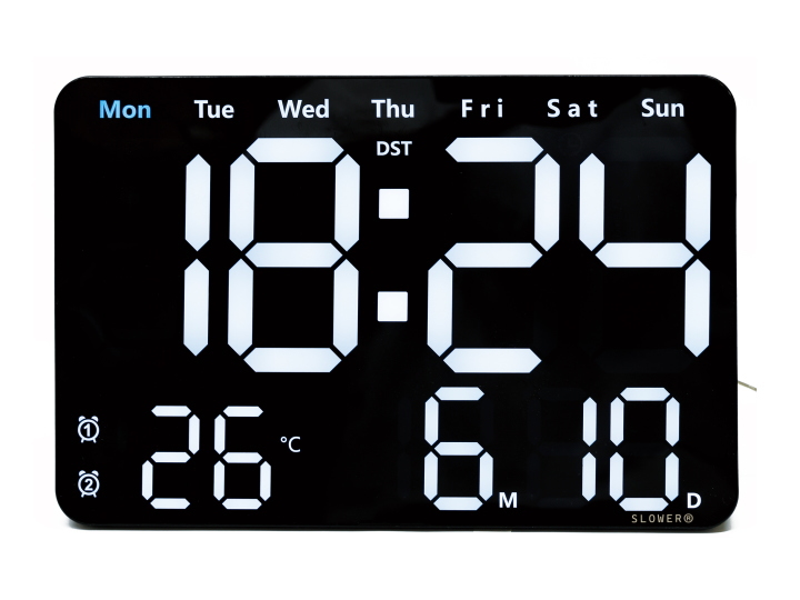 LED クロック ビエント LED CLOCK VIENTO 置き掛け兼用 SLW368 SLOWER(スロウワー)