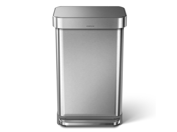 simplehuman（シンプルヒューマン）45L レクタンギュラーステップダストボックス ライナーポケット付き