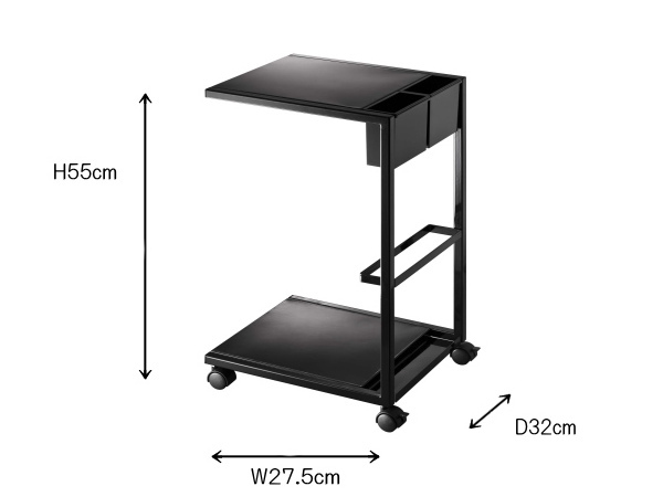 TOWER（タワー）キャスター付きサイドテーブルワゴン